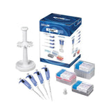 387. MICROPIPETAS BIOPETTE PLUS KIT C/4 INCLUYE: 0.5-10, 2-20, 20-200 y 100-1000UL + CARRUSEL Y 3 RACKS DE PUNTAS MOD. P3942-SK4 LABNET