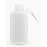 5680. PIZETA (FRASCO LAVADOR) 500ML BOCA ANGOSTA SALIDA LATERAL C/TAPA NATURAL DE POLIETILENO PAQUETE C/2 PIEZAS - MEGALAB