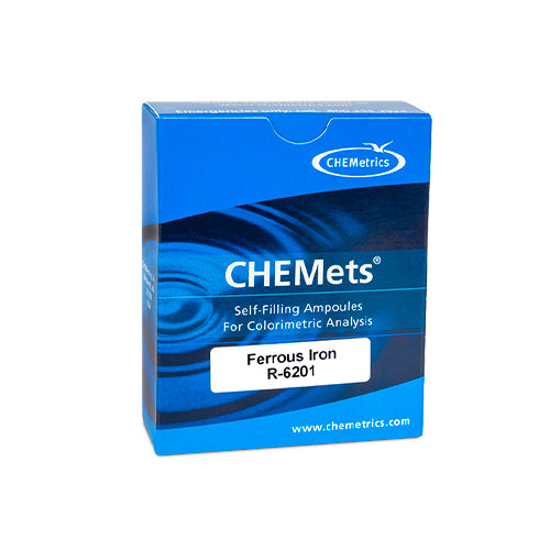 9709. HIERRO TOTAL Y FERROSO REPUESTO P/K-6210 0-1 Y 1-10PPM - CHEMETRICS