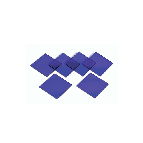 18504. PLACAS DE VIDRIO DE COBALTO AZUL OSCURO 10.1 X 10.1CM (4X4PULG) C/6, CGP4X4 - UNITED SCIENTIFIC SUPPLIES