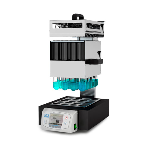 52645. SISTEMA DE DIGESTION KJELDAHL MOD. DKL12 AUTOMATICO DE ACERO INOXIDABLE C/12 POSICIONES P/TUBOS 42MM DE 250-400ML (INCLUIDOS) 115V, 50/60HZ VELP