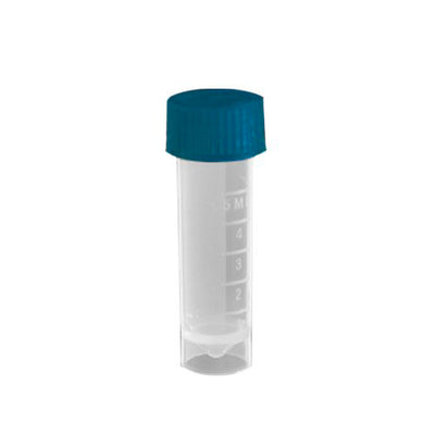 10569. TUBO P/TRANSPORTE 5ML C/TAPON DE ROSCA, BASE PLANA, ESTERIL, PAQUETE C/25 PIEZAS AXYGEN