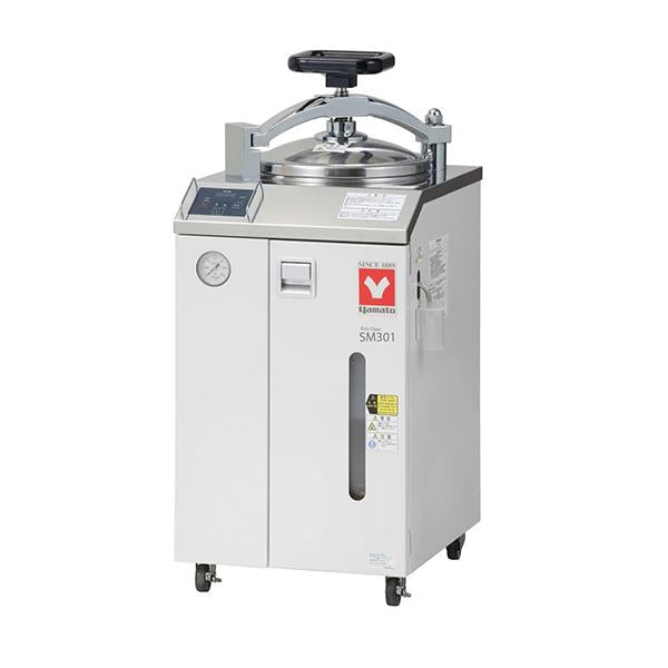 AUTOCLAVE (ESTERILIZADOR) 32LT VERTICAL C/PANTALLA LED DIGITAL,  TEMP +105/128°C,  CAMARA 300X445MM DE ACERO INOXIDABLE, 115V 50/60HZ, MOD. SM-301 YAMATO