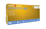 6266. GUANTES DE NITRILO AZUL SIN POLVO SUPRENO SE TALLA MEDIANA PAQUETE C/100 PIEZAS MICROFLEX