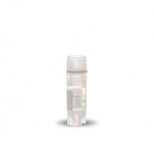 21388. VIAL CRIOGENICO (CRIOVIAL) 2ML 12.5X48MM C/BASE REDONDA, ROSCA INTERNA C/SILICON PAQUETE C/100 PIEZAS - SIMPORT