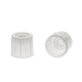 2187. TAPA DE POLIETILENO 12MM 2 POSICIONES P/TUBOS POLIPROPILENO NATURAL - SIMPORT
