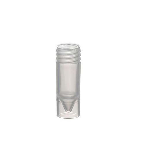20525. TUBO DE POLIPROPILENO 1.2ML P/MUESTRA, SIN TAPA, C/FALDON C/1000 - SIMPORT