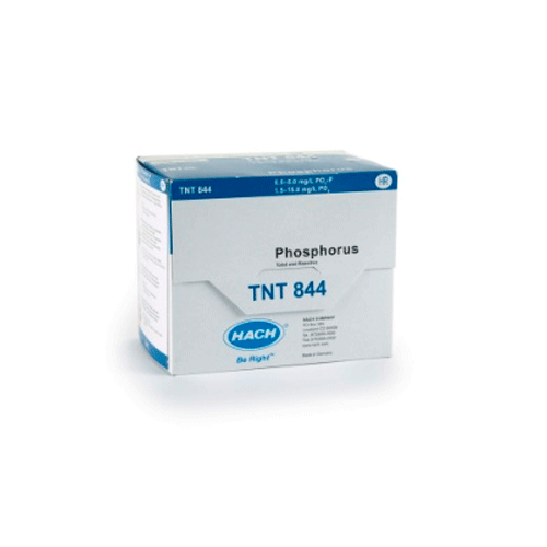 25253. TNTPLUS P/FOSFORO REACTIVO Y TOTAL HR 1.5-15.0MG/L PO4 PRUEBAS EN CUBETA C/25 HACH