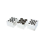 21361. BLOCK DE ALUMINIO REACTI-BLOCK M-1 P/6 VIALES 27.5ML, 6 ORIFICIOS 28.5X70MM,-  THERMO SCIENTIFIC
