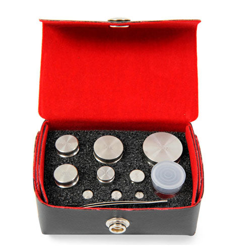 26753. JUEGO DE PESAS (MASAS) DE CALIBRACION CLASE F, 100GR-1MG ACERO INOXIDABLE C/DECLARACION DE PRECISION NIST, TW-100-01 TROEMNER