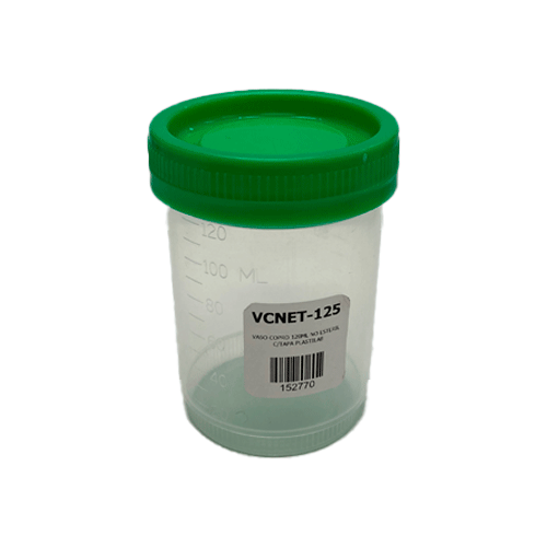25455. VASO COPRO 120ML NO ESTERIL C/TAPA PAQUETE C/30 PIEZAS PLASTILAB