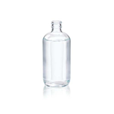 17461. FRASCO VIDRIO CLARO 250ML TIPO BOSTON BOCA ANGOSTA PAQUETE C/10 PIEZAS - WHEATON