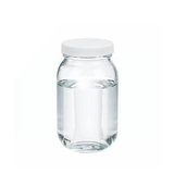 4279. FRASCO VIDRIO CLARO 236ML (8OZ) BOCA ANCHA C/TAPA BLANCA PP, LINER PVC C/5 WHEATON