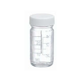 17464. FRASCO VIDRIO CLARO 30ML BOCA ANCHA  GRADUADO C/TAPA BLANCA Y REVESTIMIENTO DE PVC PAQUETE C/5 PIEZAS - WHEATON