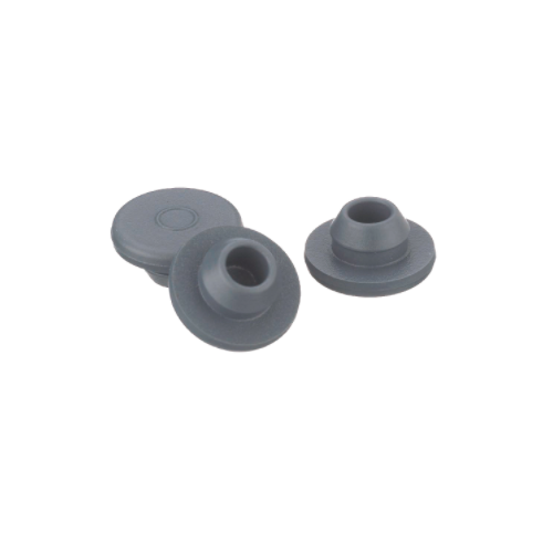 17590. TAPON DE BROMOBUTILO 13MM ULTRA PURO COLOR GRIS CAJA C/1000 PIEZAS - WHEATON