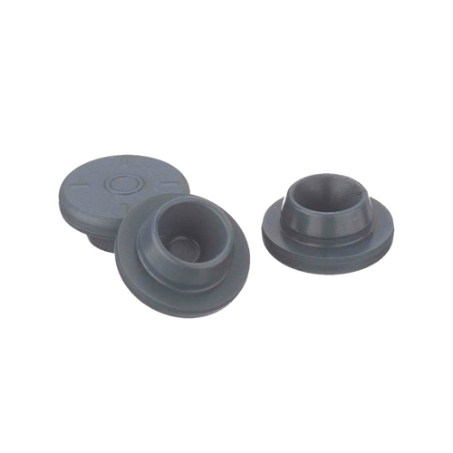 17592. TAPON DE CLOROBUTILO 20MM ULTRA PURO COLOR GRIS CAJA C/1000 PIEZAS - WHEATON