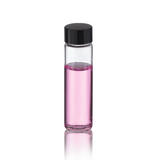 17704. VIAL VIDRIO CLARO 12ML, 19X68MM C/TAPON FENOLICO NEGRO Y REVESTIMIENTO DE TEFLON  15-425 CAJA C/144 PIEZAS - WHEATON