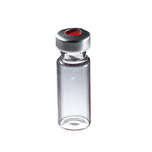 17686. VIAL VIDRIO CLARO 1.8ML, 12X32MM C/SELLO DE ALUMINIO Y SEPTA DE TEFLON/CAUCHO ROJO CAJA C/100 PIEZAS - WHEATON