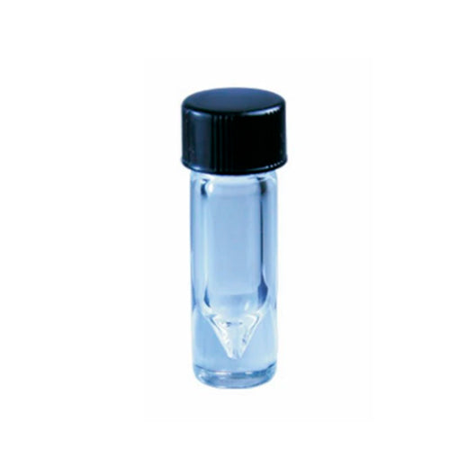 10945. VIAL VIDRIO CLARO 1ML 13X44MM C/TAPA FENOLICA NEGRA - WHEATON