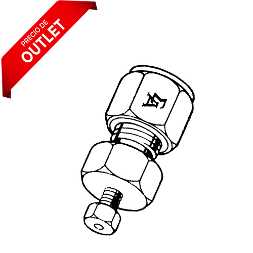23590. TERMINAL INFERIOR DE ACERO INOXIDABLE P/HARDWARE HPLC SUPELCO