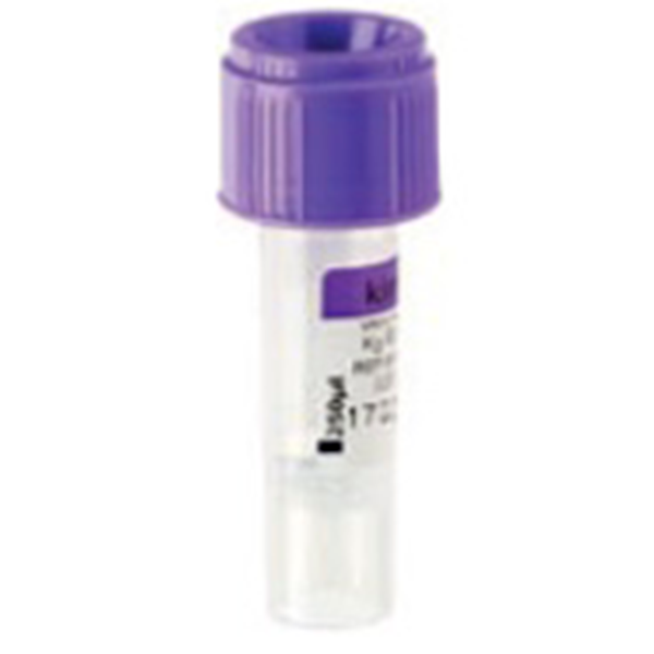 998. TUBO MICROTEST PARA TOMA DE MUESTRAS PEDRIATICAS COLOR LILA K2 ED ...